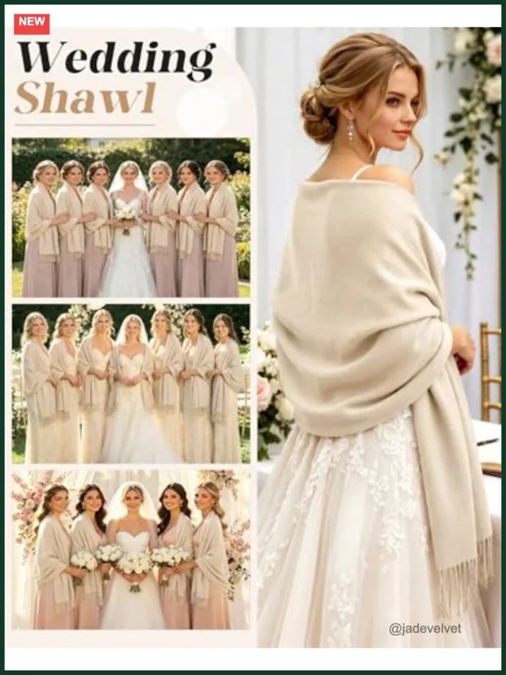 Pashmina Shawls and Wraps for Women - Silk Soft, Large Size, Versatile